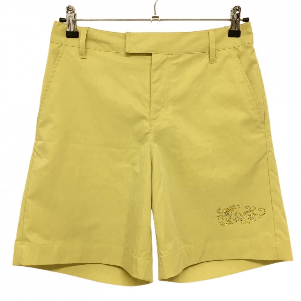 ダンスウィズドラゴン キュロットスカート イエロー ラインストーン ドラゴン  レディース 2(M) ゴルフウェア Dance With Dragon