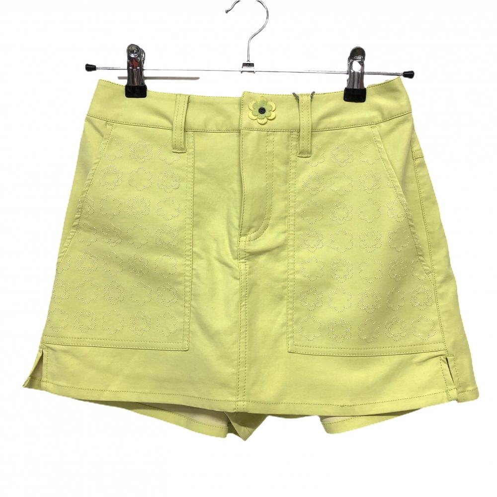 【未使用品】ダンスウィズドラゴン キュロットスカート ライトグリーン　紙タグ付 レディース 1(S) ゴルフウェア Dance With Dragon