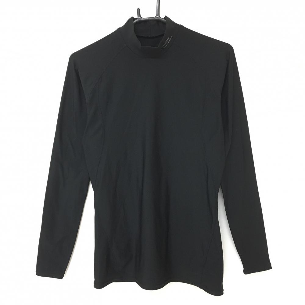 ティゴラ インナーシャツ 黒 裏起毛 裏地繊維付着 レディース L ゴルフウェア TIGORA 画像