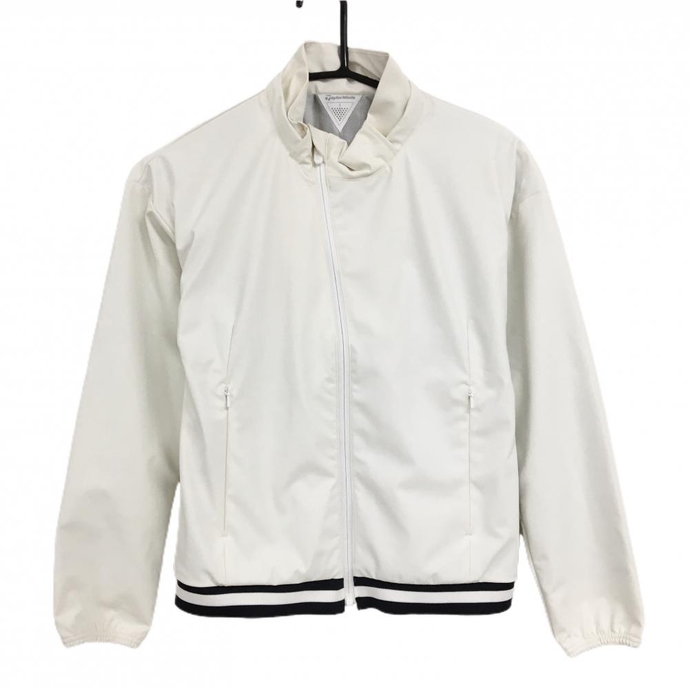 テーラーメイド ジャケット 白 肩ロゴ 蓄熱裏地  レディース S ゴルフウェア TaylorMade