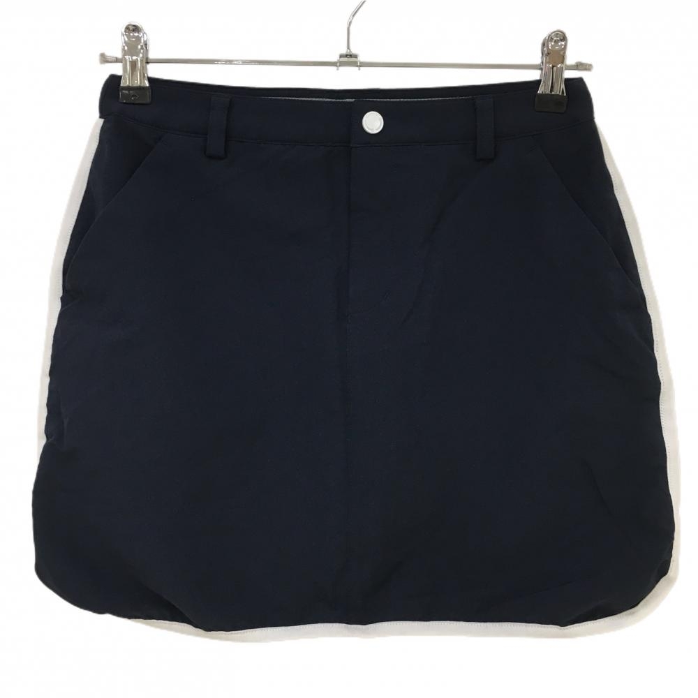 【超美品】テーラーメイド ストレッチスカート ネイビー×白 内側インナーパンツ レディース S ゴルフウェア TaylorMade