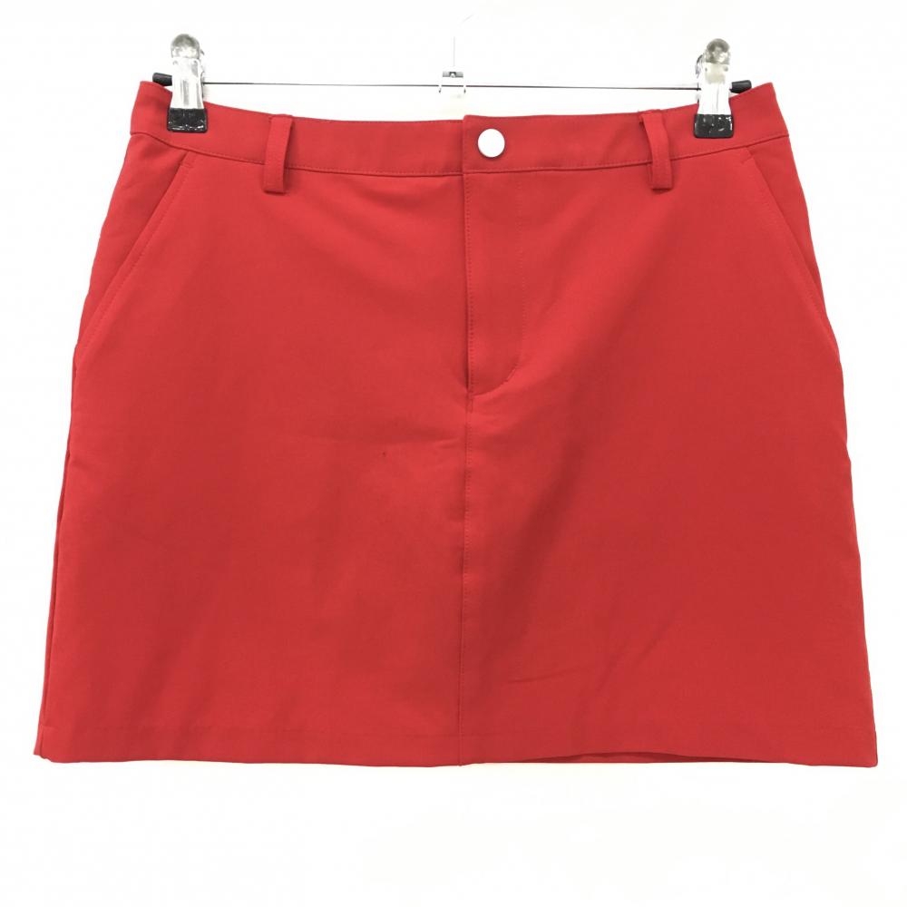 【美品】テーラーメイド スカート レッド シンプル バックロゴ 内側インナーパンツ レディース M ゴルフウェア TaylorMade