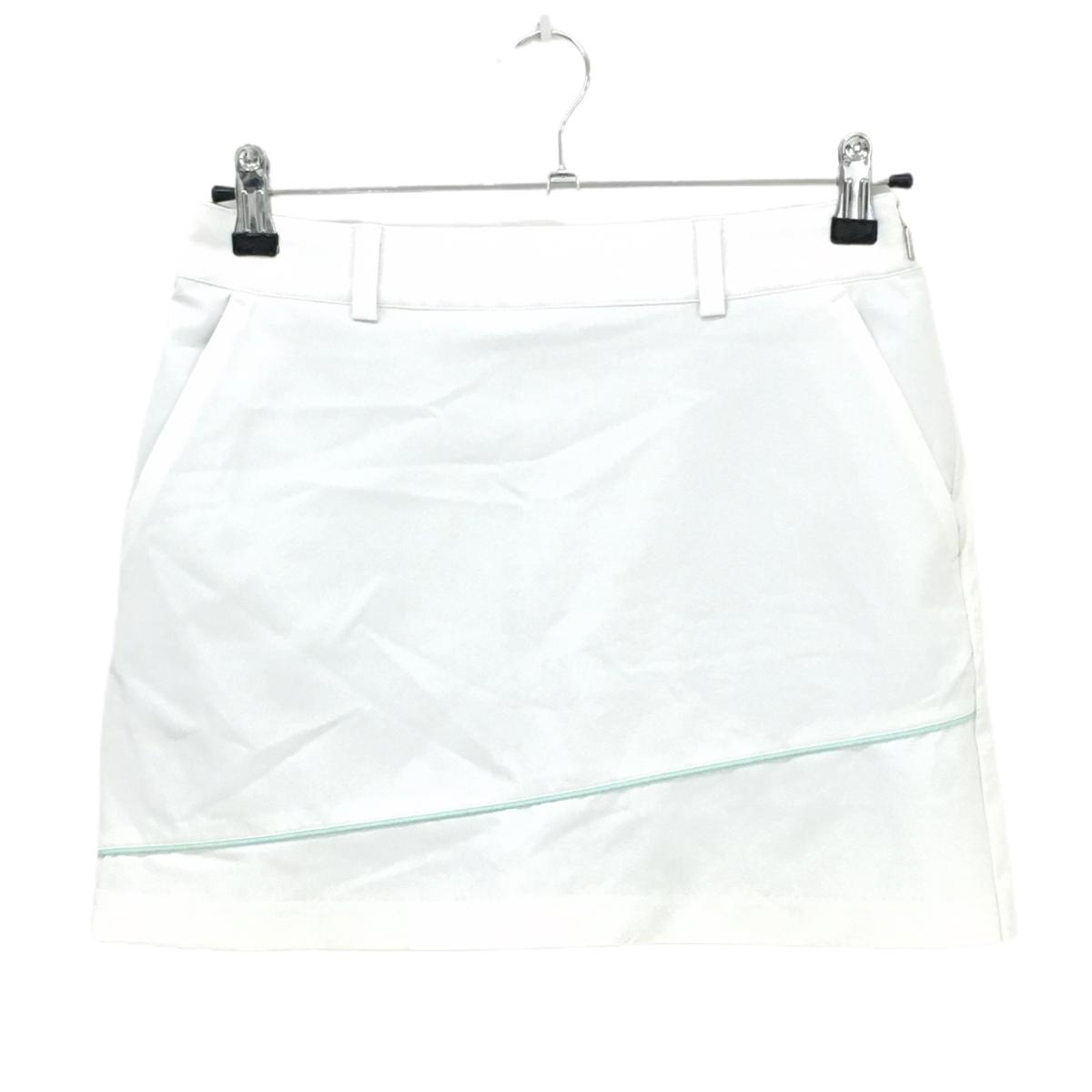 【美品】テーラーメイド スカート 白 後裾プリーツ レディース S ゴルフウェア TaylorMade