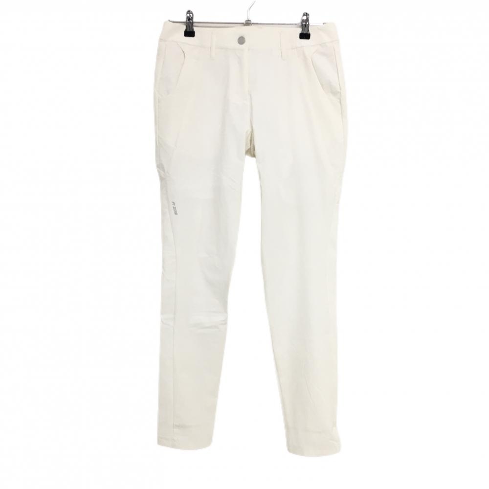 【美品】デサントゴルフ パンツ 白 ストレッチ 中田英寿 レディース 67/L ゴルフウェア DESCENTE