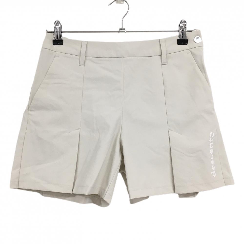 デサントゴルフ ショートパンツ ライトベージュ ストレッチ 中田英寿 レディース M ゴルフウェア 2023年モデル DESCENTE