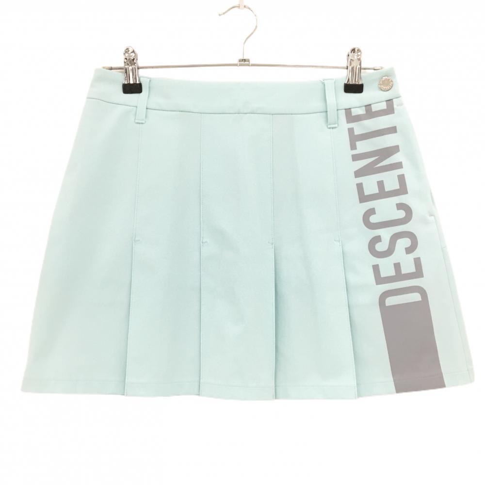 【新品】デサントゴルフ プリーツスカート ミントグリーン ストレッチ 中田英寿  レディース L ゴルフウェア DESCENTE