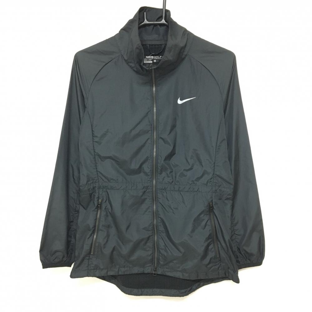 ナイキ ナイロンジャケット ウエストドローコード 裏微起毛  レディース L ゴルフウェア NIKE