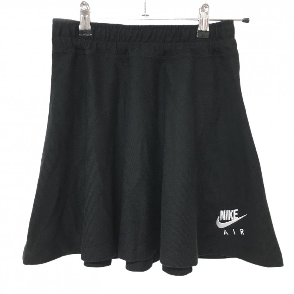【美品】ナイキ スカート 黒×白 AIR ウエストゴム レディース XS ゴルフウェア NIKE
