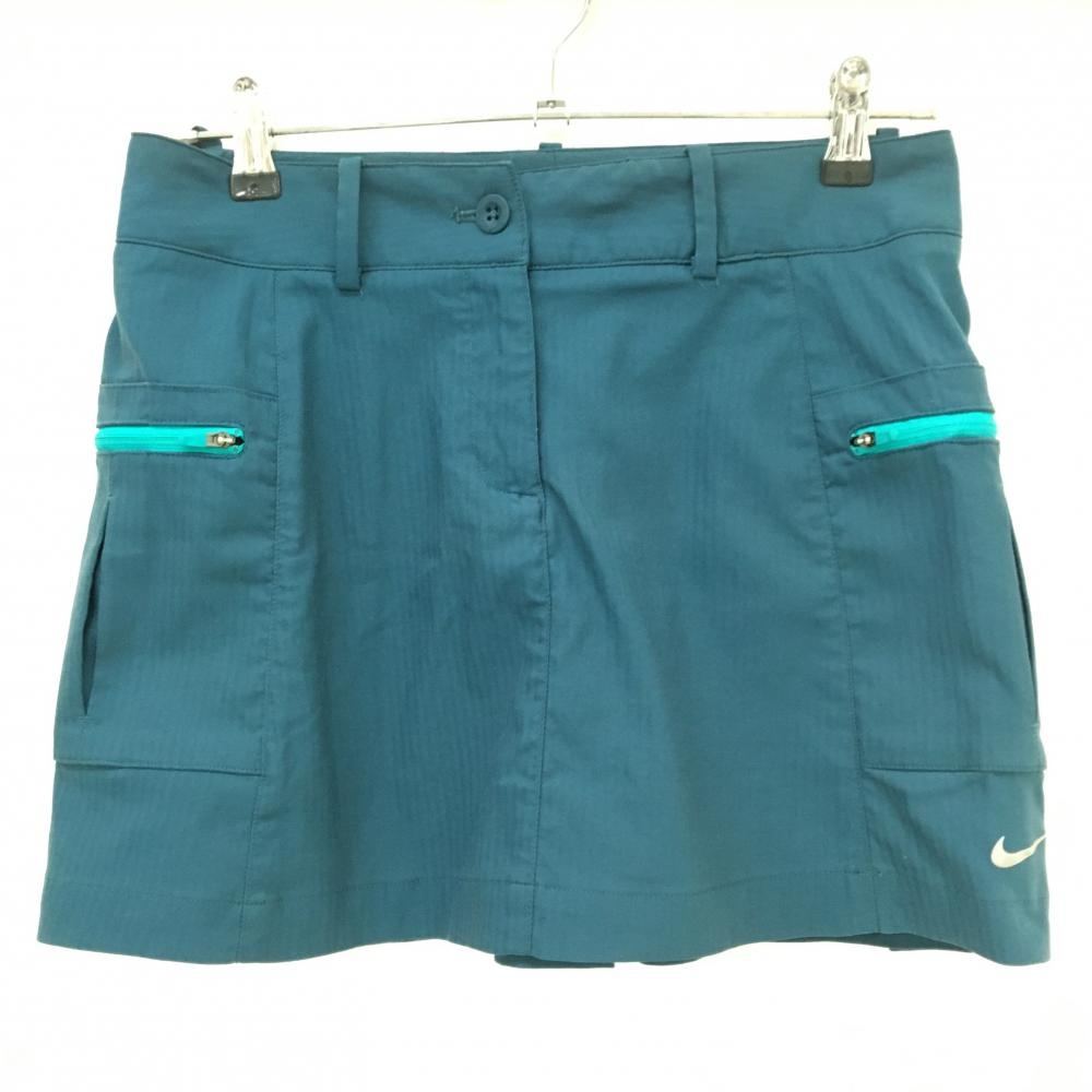 ナイキゴルフ スカート ブルーグリーン ストレッチ レディース 4 ゴルフウェア NIKE