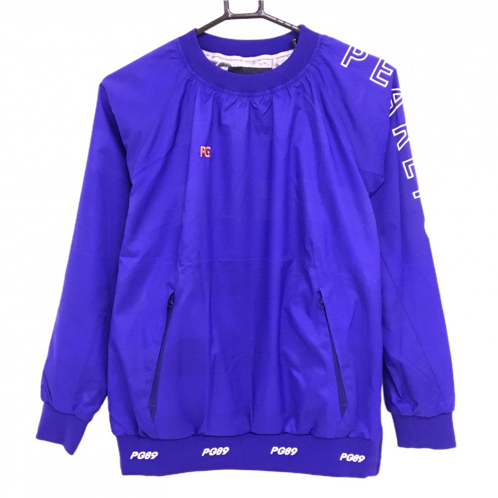【超美品】パーリーゲイツ スニード パープル チェック地模様 蓄熱裏地 袖ロゴ  レディース 0(S) ゴルフウェア PEARLY GATES