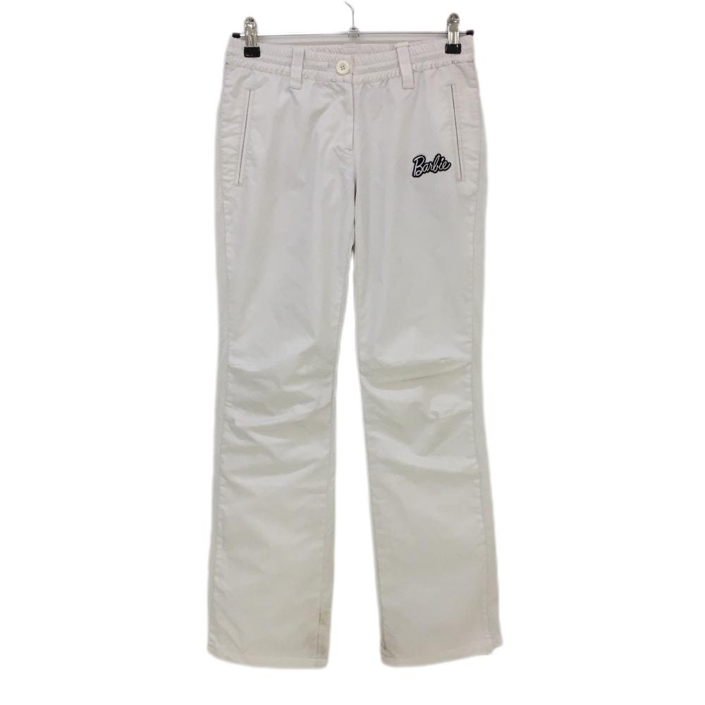 バービーゴルフbyパーリーゲイツ パンツ 白 裏地メッシュ ドローコード レディース 0(S) ゴルフウェア PEARLY GATES