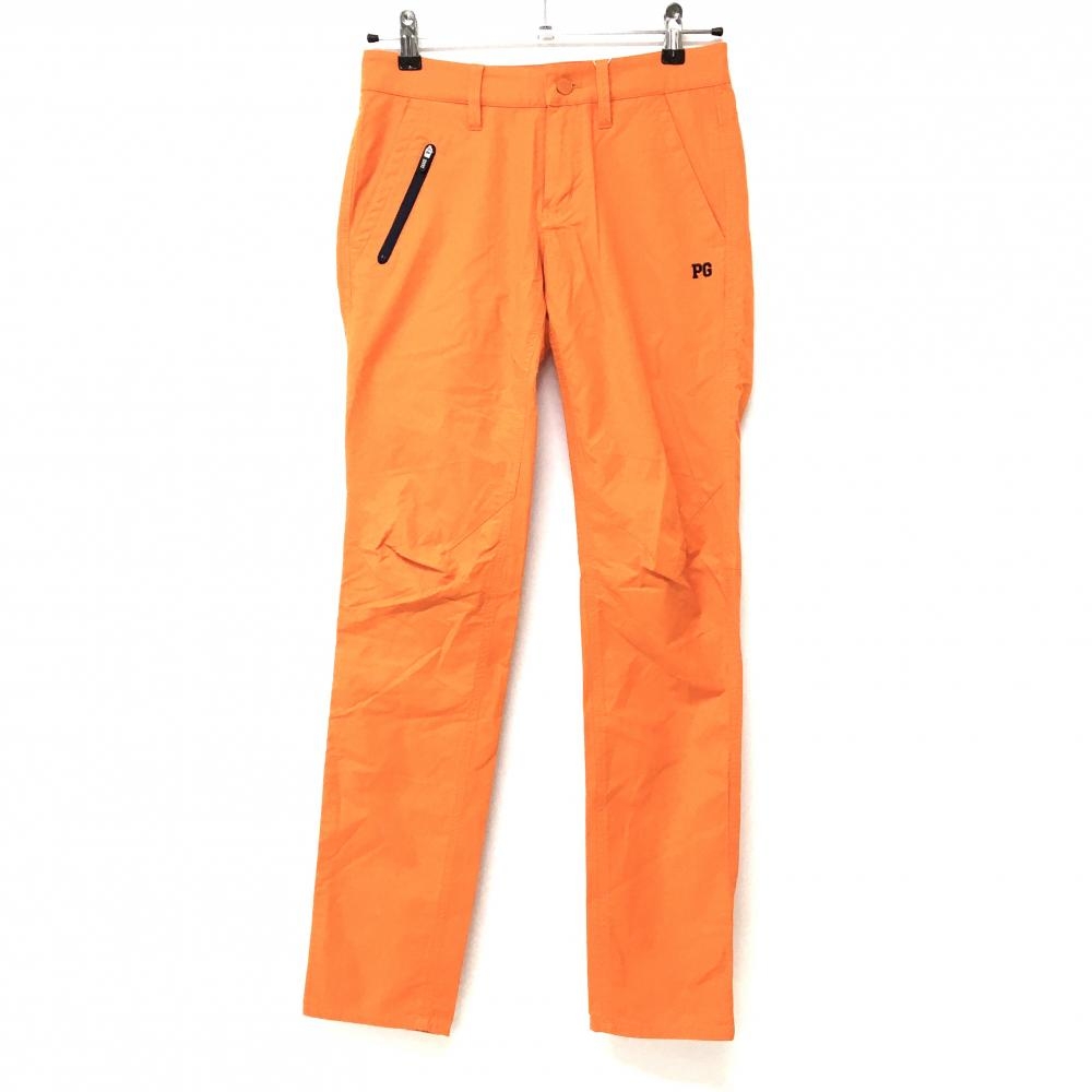 【新品】パーリーゲイツ パンツ オレンジ ロゴネイビー SUPPLEX レディース 0(S) ゴルフウェア PEARLY GATES