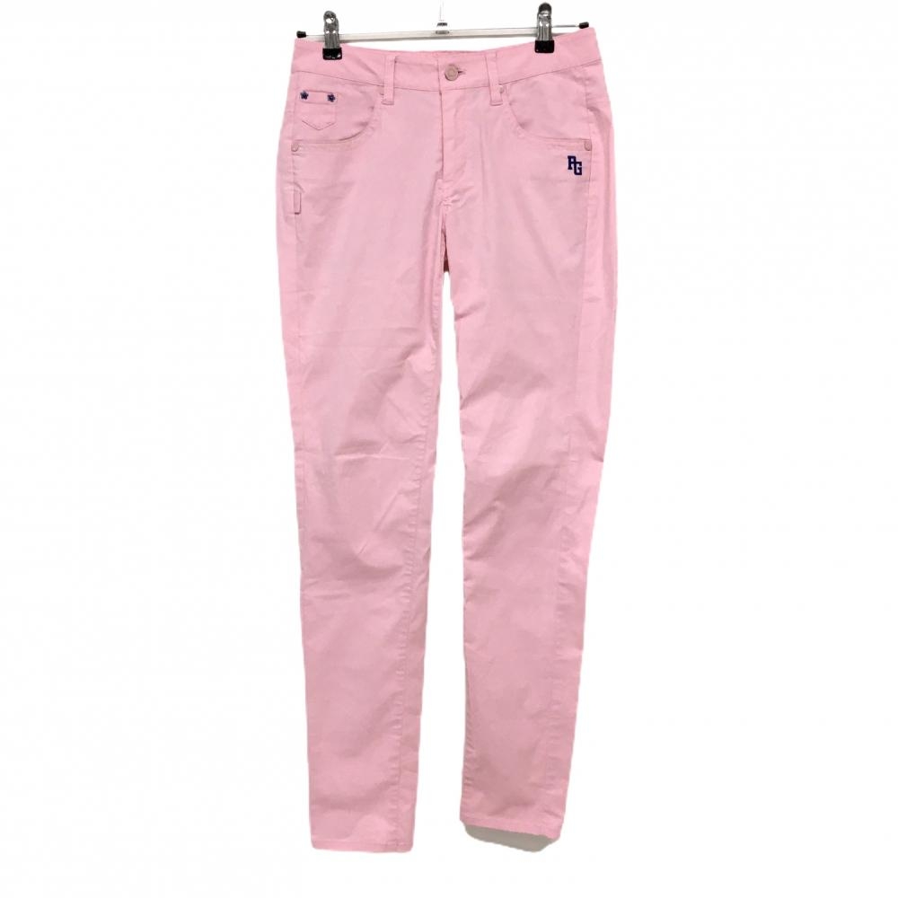 パーリーゲイツ パンツ ピンク ロゴブルー レディース 1(M) ゴルフウェア PEARLY GATES
