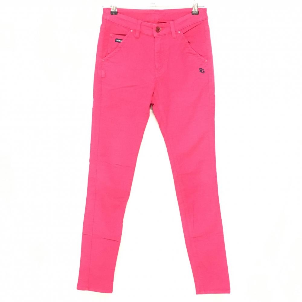 パーリーゲイツ パンツ ピンク ロゴ刺しゅう ストレッチ レディース 0(S) ゴルフウェア PEARLY GATES