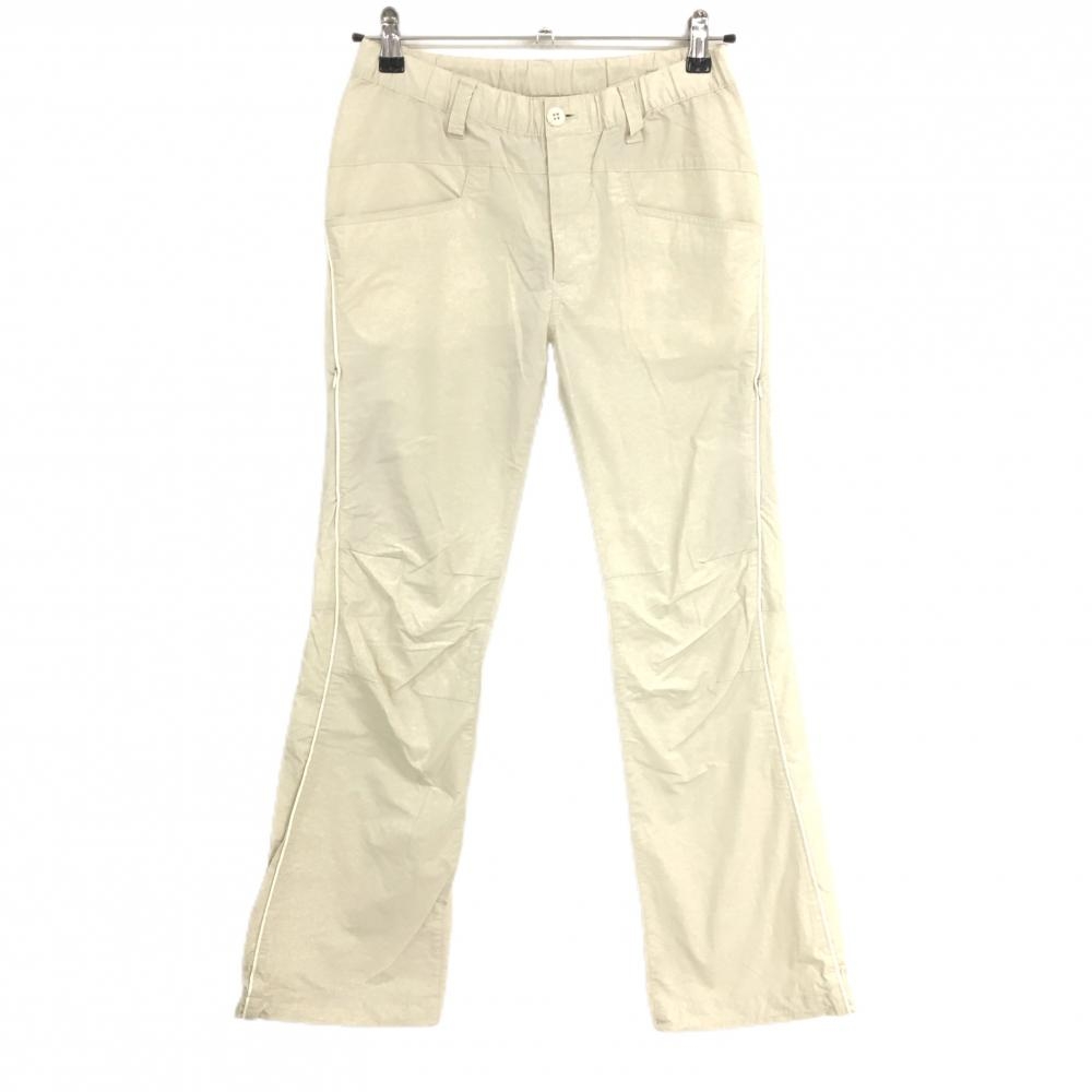 パーリーゲイツ パンツ ベージュ ウエストゴム サイドライン レディース 0(S) ゴルフウェア PEARLY GATES