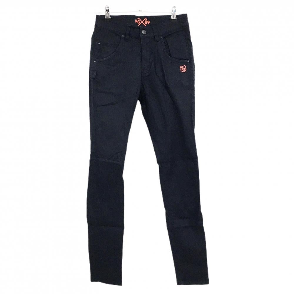 【美品】パーリーゲイツ パンツ ネイビー ストレッチ 30周年 内側ニコちゃん レディース 00(XS) ゴルフウェア PEARLY GATES