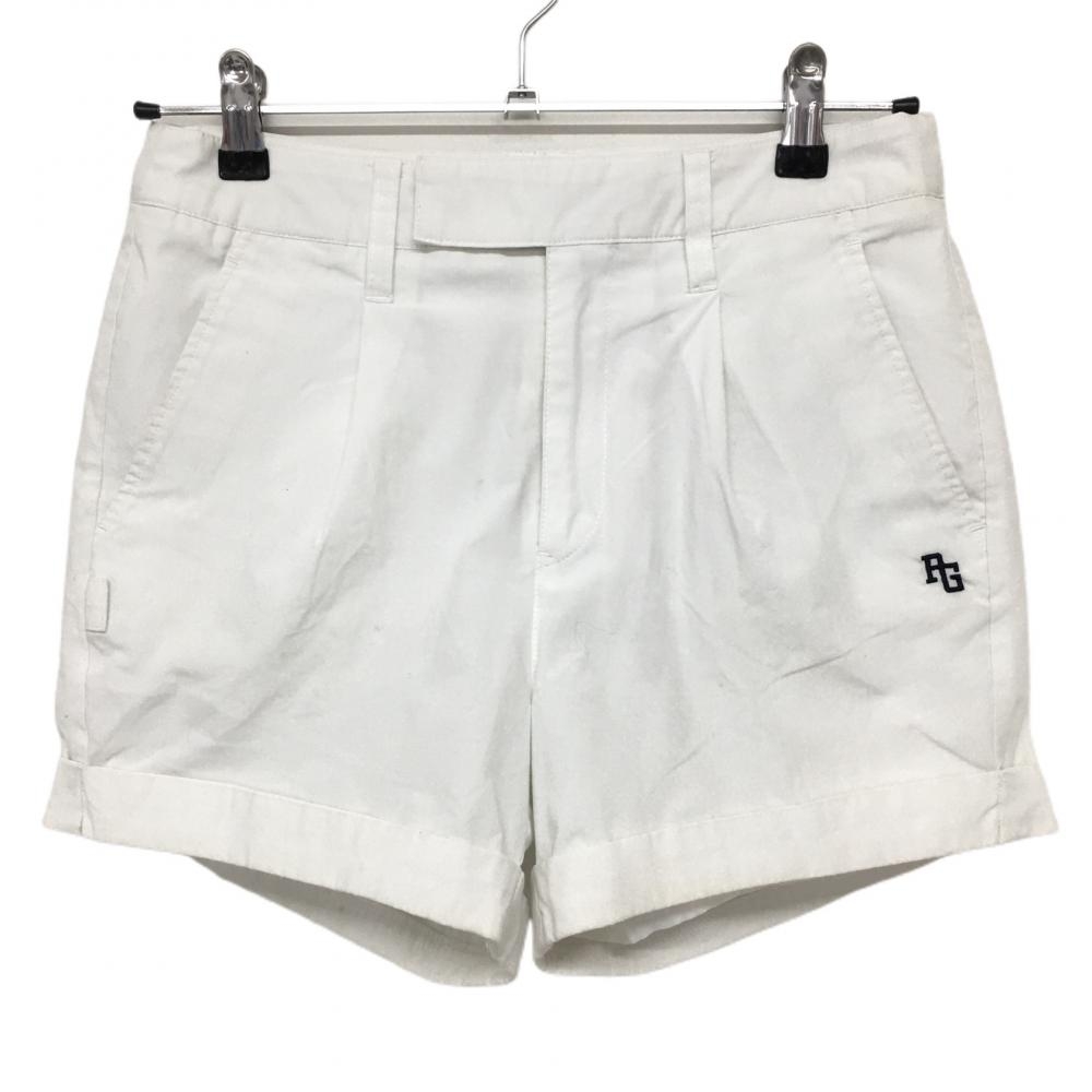 【美品】パーリーゲイツ ショートパンツ 白 裏地付き  レディース 0(S) ゴルフウェア PEARLY GATES