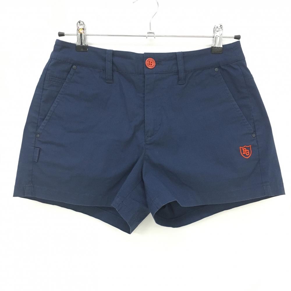 パーリーゲイツ ショートパンツ ネイビー 織生地 ティー装着可 レディース 0(S) ゴルフウェア PEARLY GATES