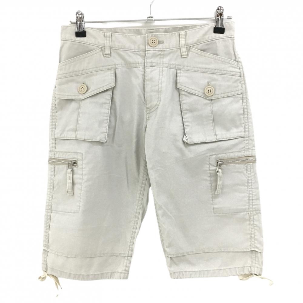 パーリーゲイツ ハーフパンツ ライトベージュ コットン100％  レディース 0(S) ゴルフウェア PEARLY GATES