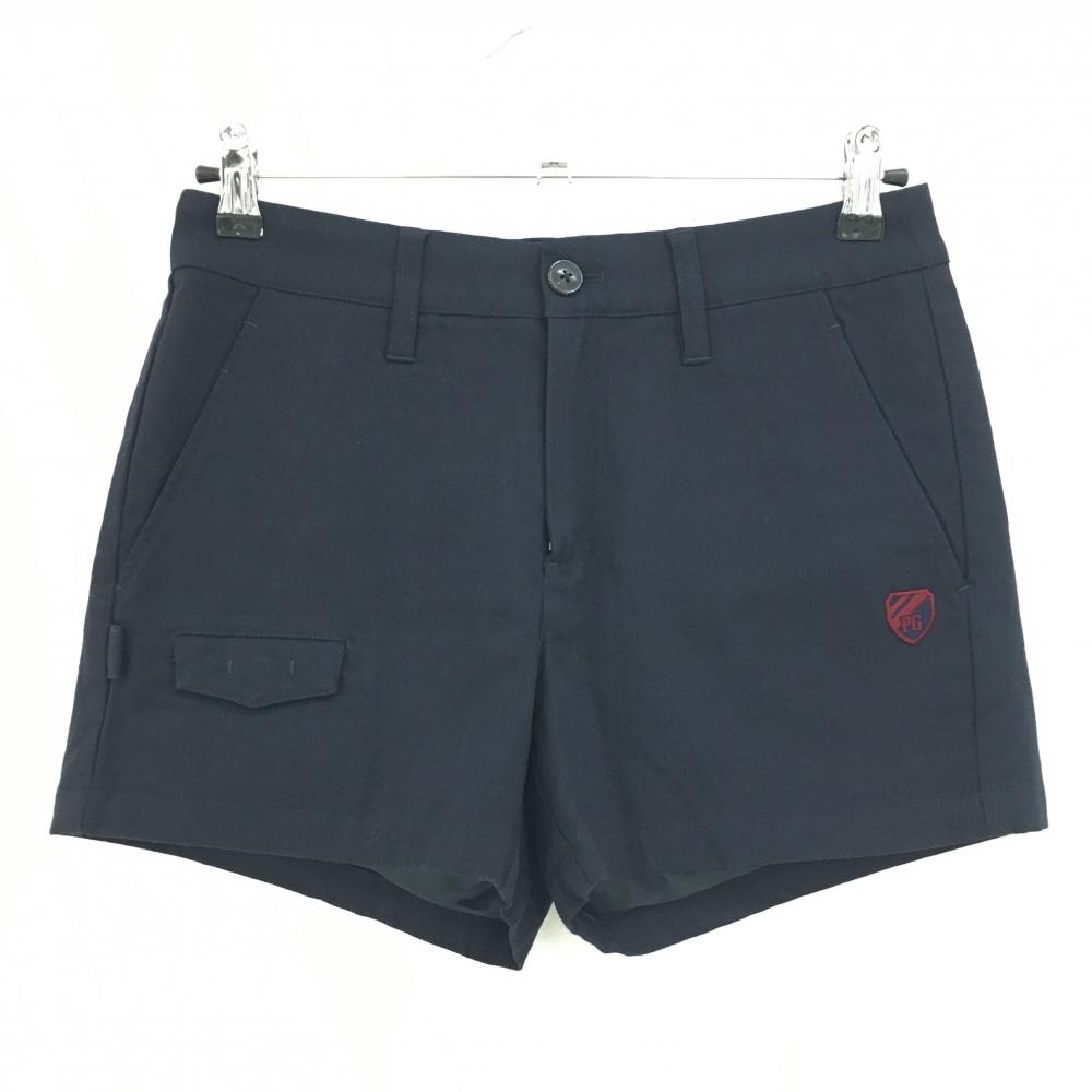 【超美品】パーリーゲイツ ショートパンツ ネイビー ウール混 裏地付き  レディース 0(S) ゴルフウェア PEARLY GATES