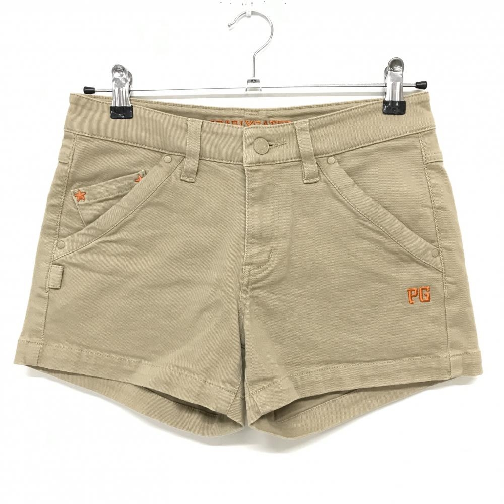パーリーゲイツ ショートパンツ ベージュ ストレッチ レディース 0(S) ゴルフウェア PEARLY GATES