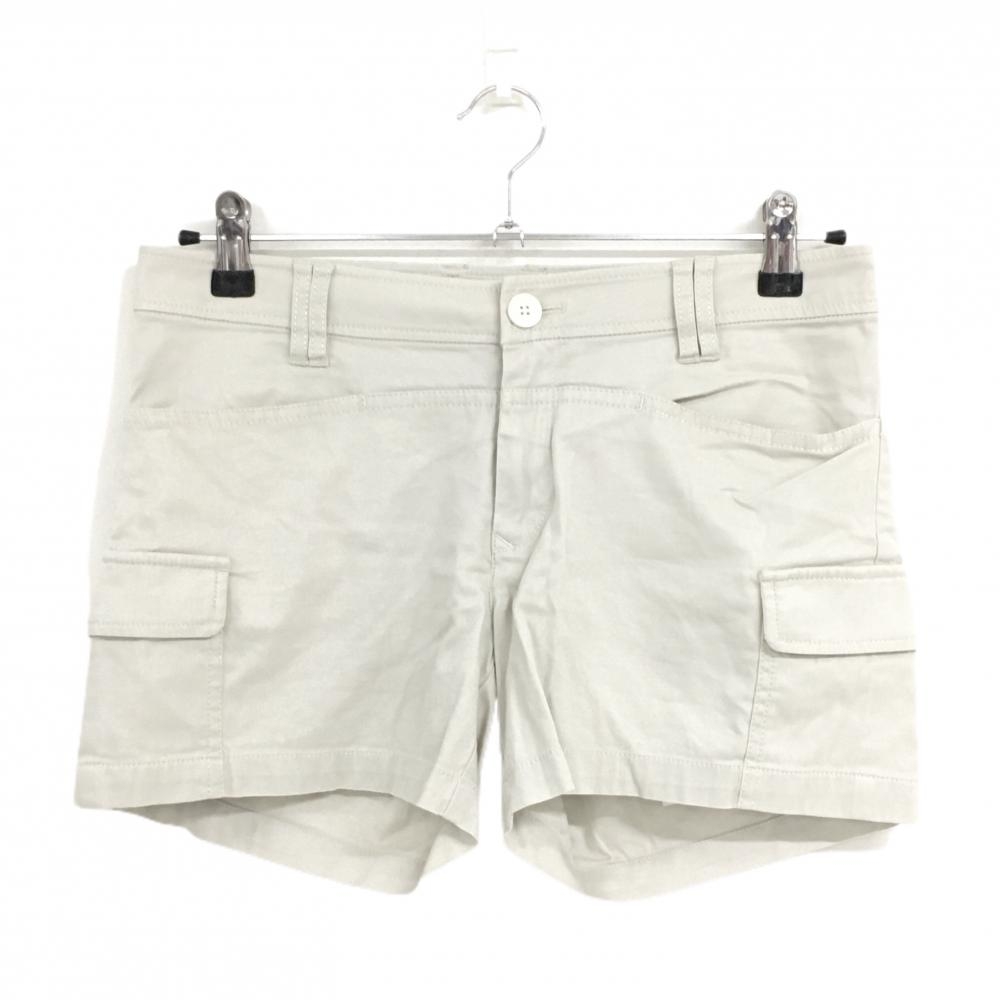 【超美品】パーリーゲイツ ショートパンツ ライトベージュ カーゴパンツ  レディース 1(M) ゴルフウェア PEARLY GATES