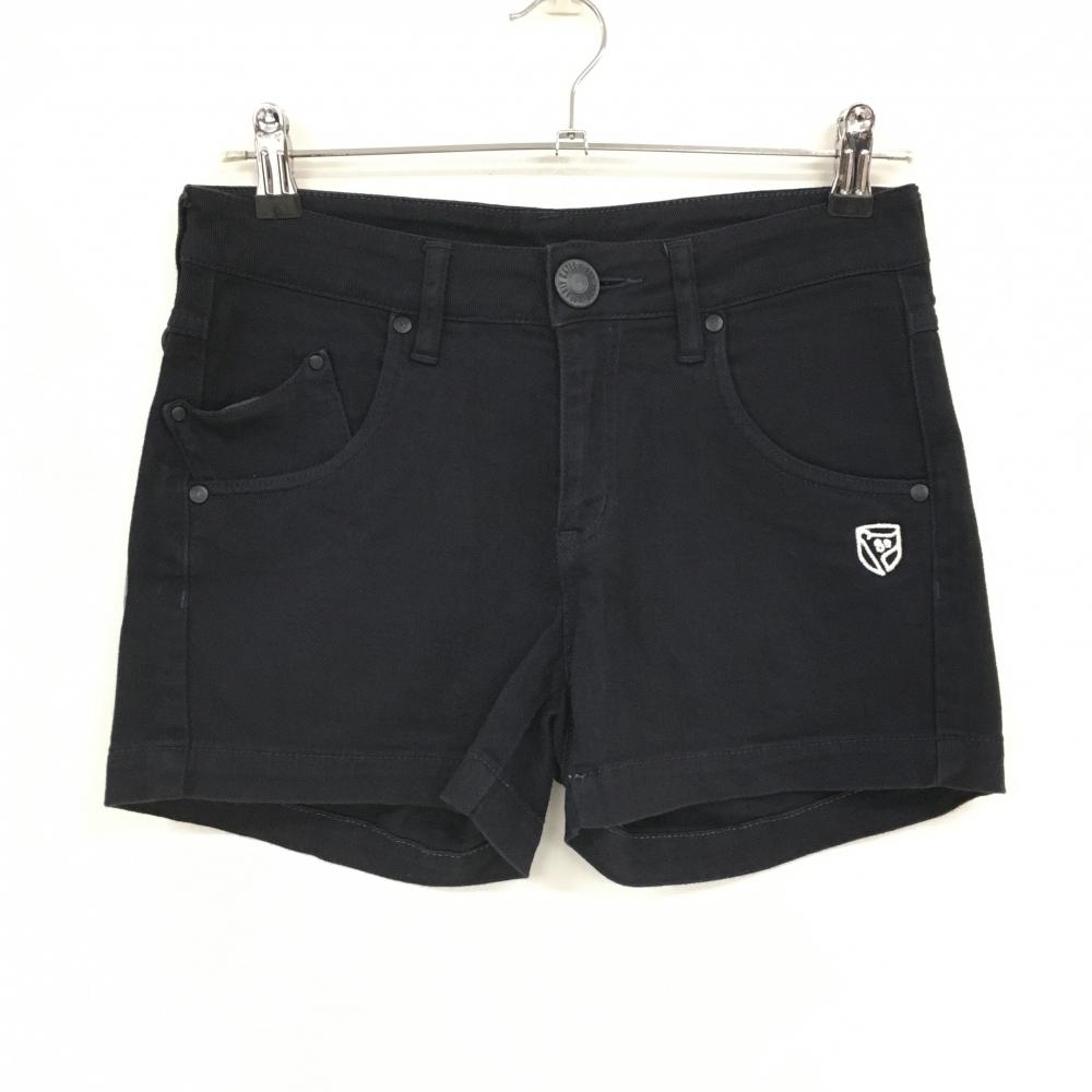 パーリーゲイツ ショートパンツ 黒 ストレッチ  レディース 1(M) ゴルフウェア PEARLY GATES