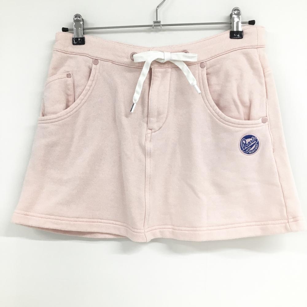 パーリーゲイツ スカート ピンク×ブルー スウェット生地 ウエスト調整紐  レディース 0(S) ゴルフウェア PEARLY GATES