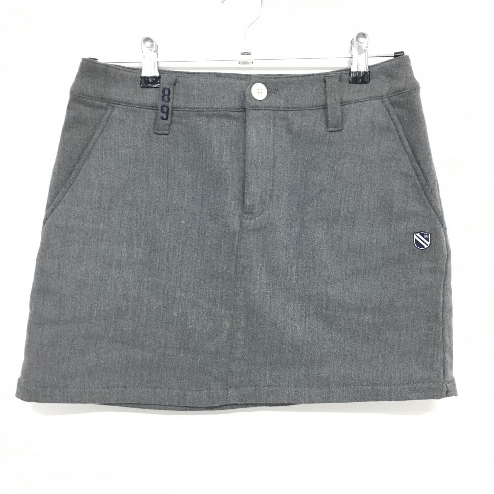 パーリーゲイツ スカート グレー 裏パイル地 ストレッチ  レディース 1(M) ゴルフウェア PEARLY GATES