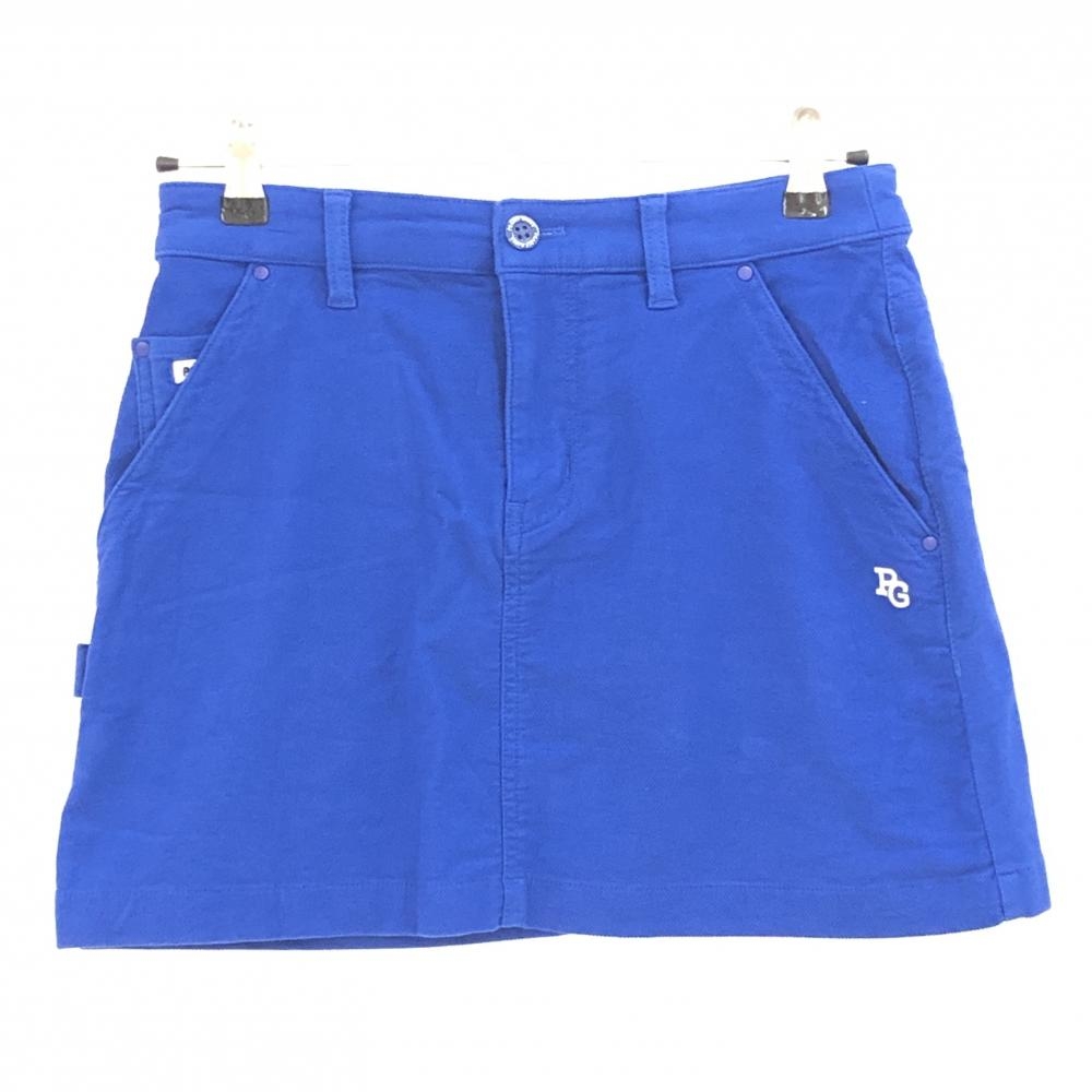 【美品】パーリーゲイツ スカート ブルー 織生地 レディース 0(S) ゴルフウェア PEARLY GATES