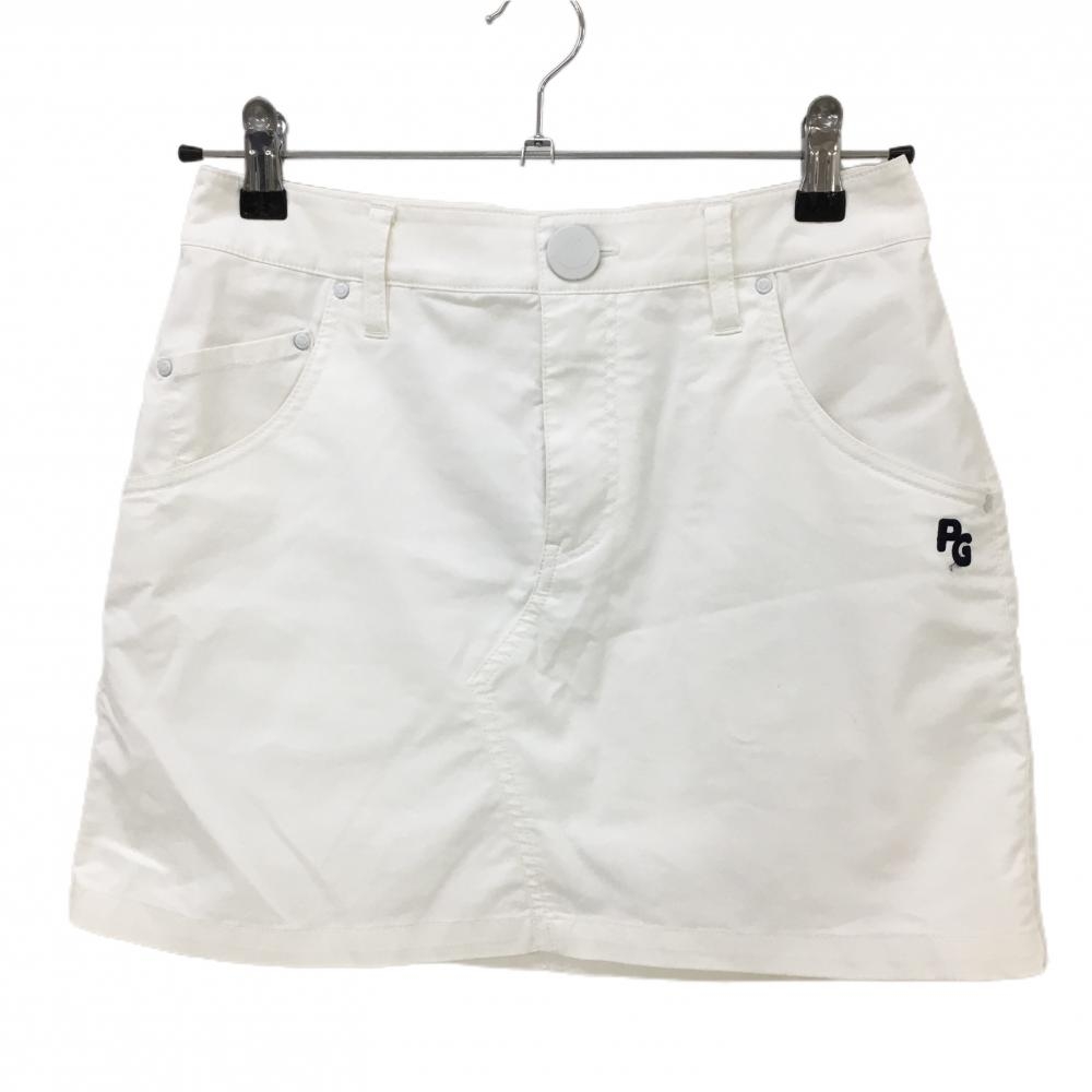 パーリーゲイツ スカート 白 ニコちゃん スマイル レディース 0(S) ゴルフウェア PEARLY GATES