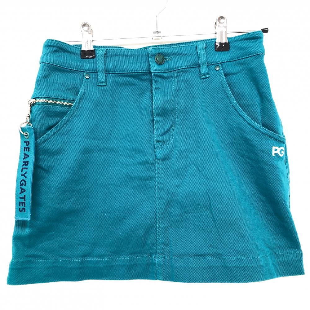 パーリーゲイツ スカート グリーン 30周年 キーホルダー付  レディース 0(S) ゴルフウェア PEARLY GATES
