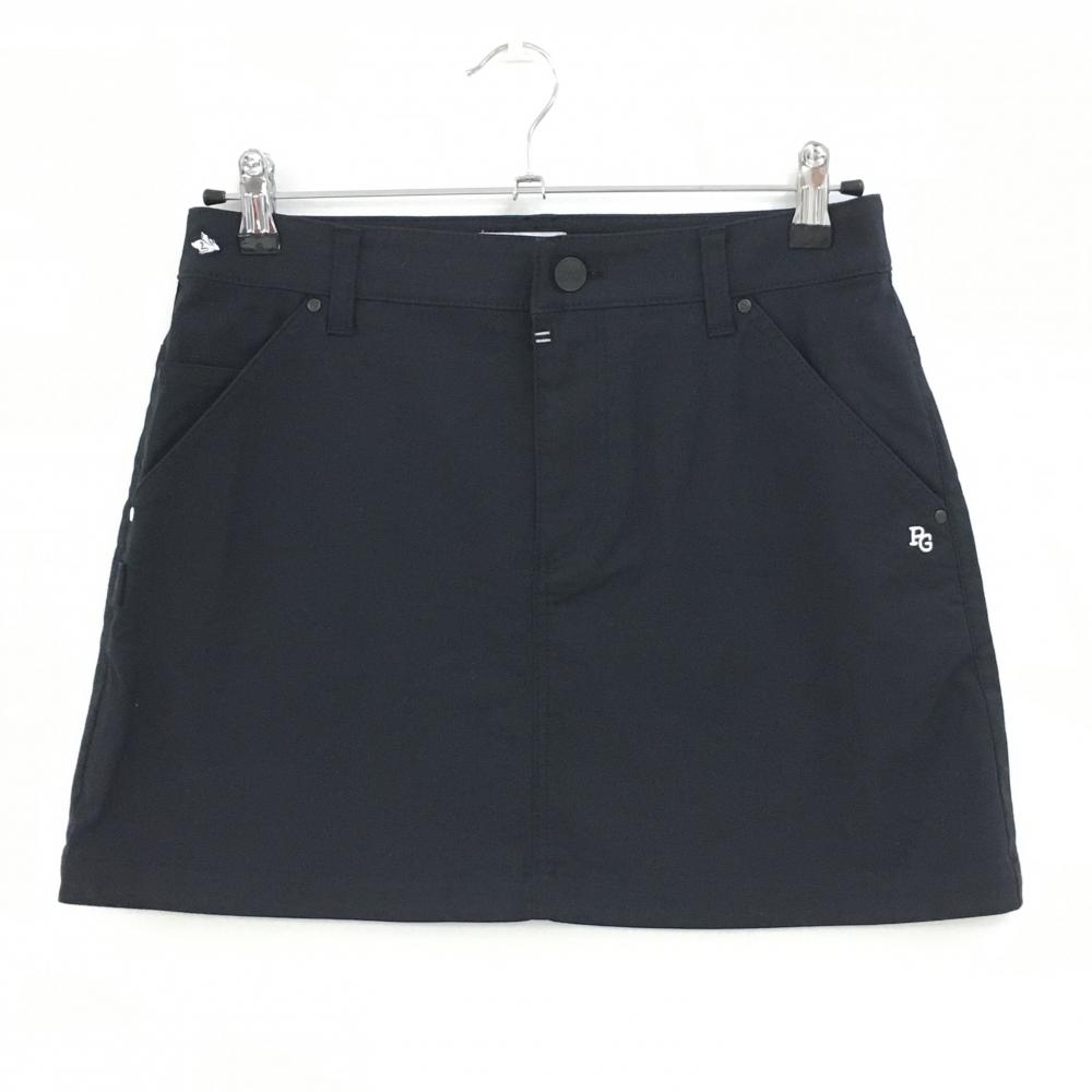 【超美品】パーリーゲイツ スカート ネイビー ロゴ白 フライングラビット レディース 1(M) ゴルフウェア 2023年モデル PEARLY GATES