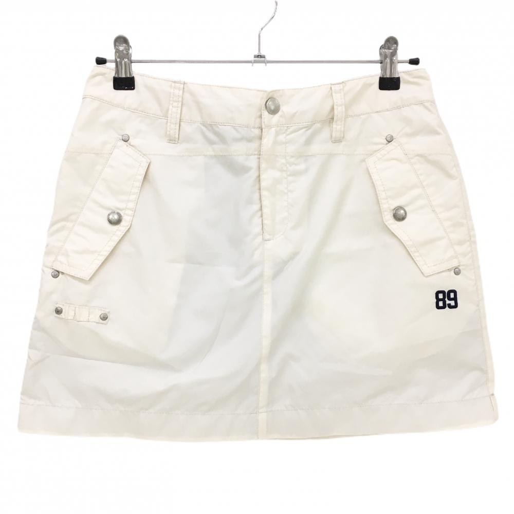 パーリーゲイツ スカート アイボリー 蓄熱裏地 ティー装着可  レディース 1(M) ゴルフウェア PEARLY GATES