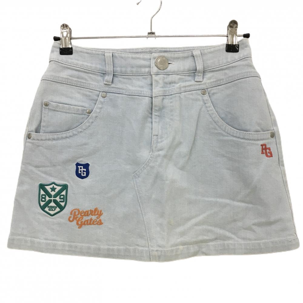 パーリーゲイツ スカート ライトブルー系　デニム レディース 0(S) ゴルフウェア PEARLY GATES