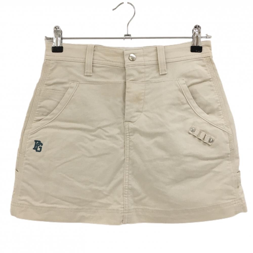 Lee×パーリーゲイツ スカート ライトベージュ ティー装着可 レディース 0(S) ゴルフウェア PEARLY GATES