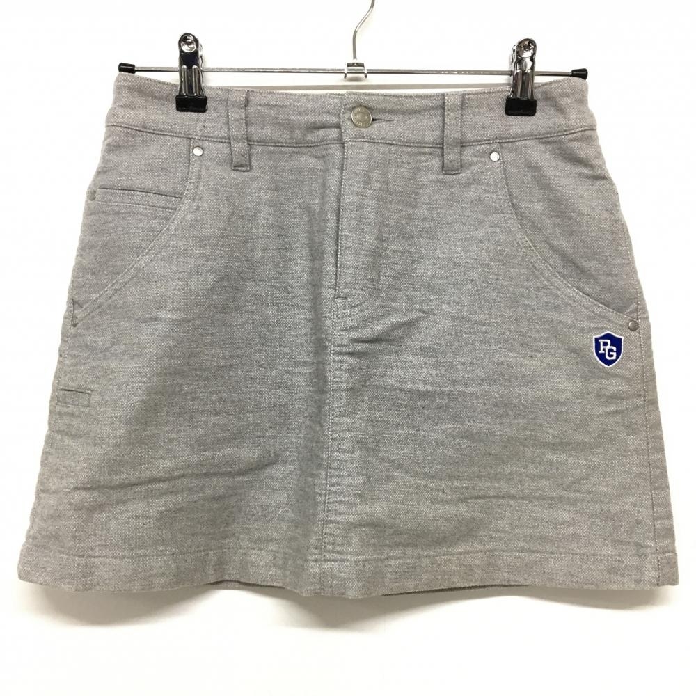 パーリーゲイツ スカート グレー 表微起毛 ティー装着可 裏地起毛 レディース 0(S) ゴルフウェア PEARLY GATES
