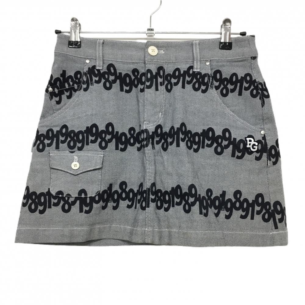 パーリーゲイツ スカート 杢ネイビー×ネイビー 数字ボーダー風 ストレッチ レディース 0(S) ゴルフウェア PEARLY GATES