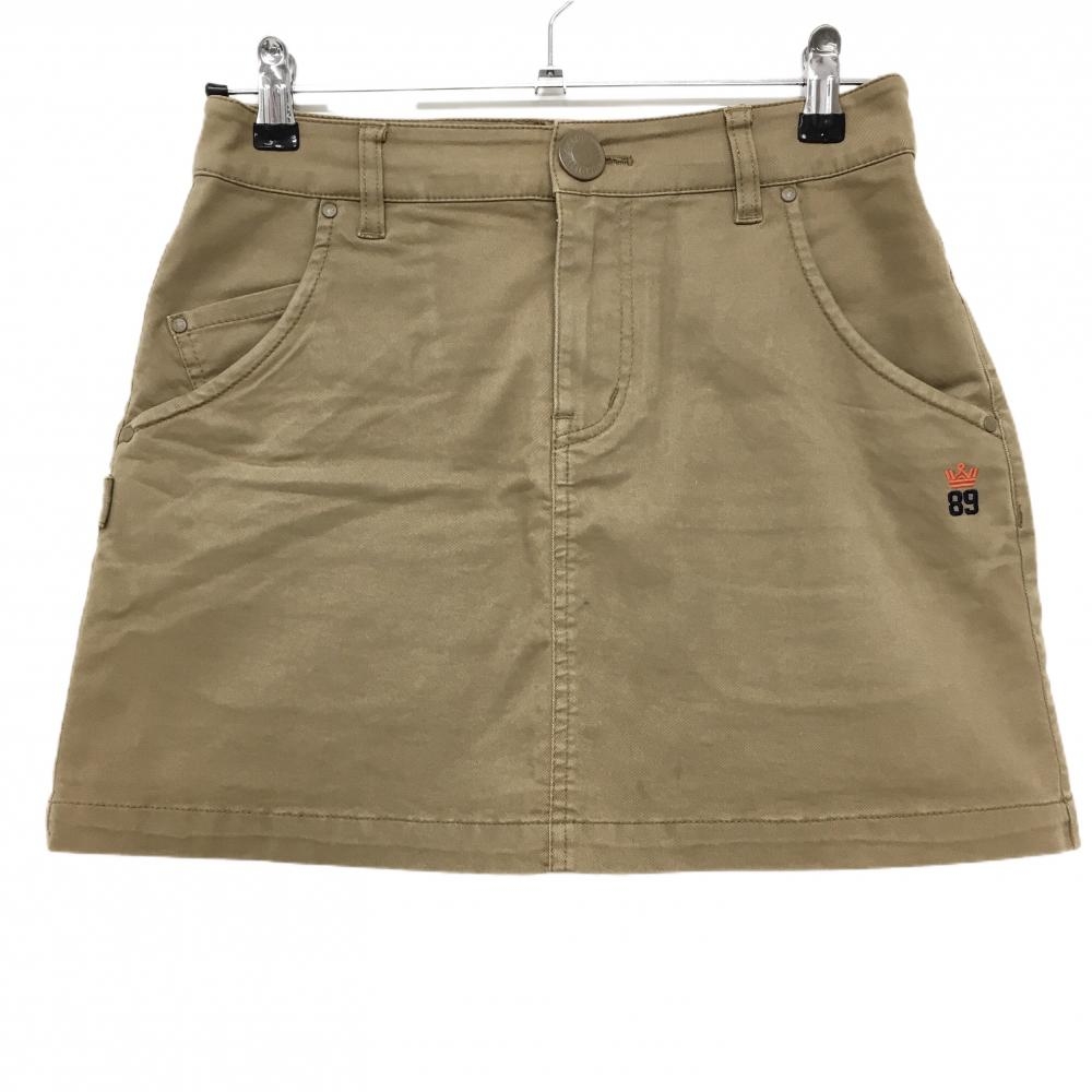 パーリーゲイツ スカート ブラウン ロゴネイビー ストレッチ レディース 0(S) ゴルフウェア PEARLY GATES