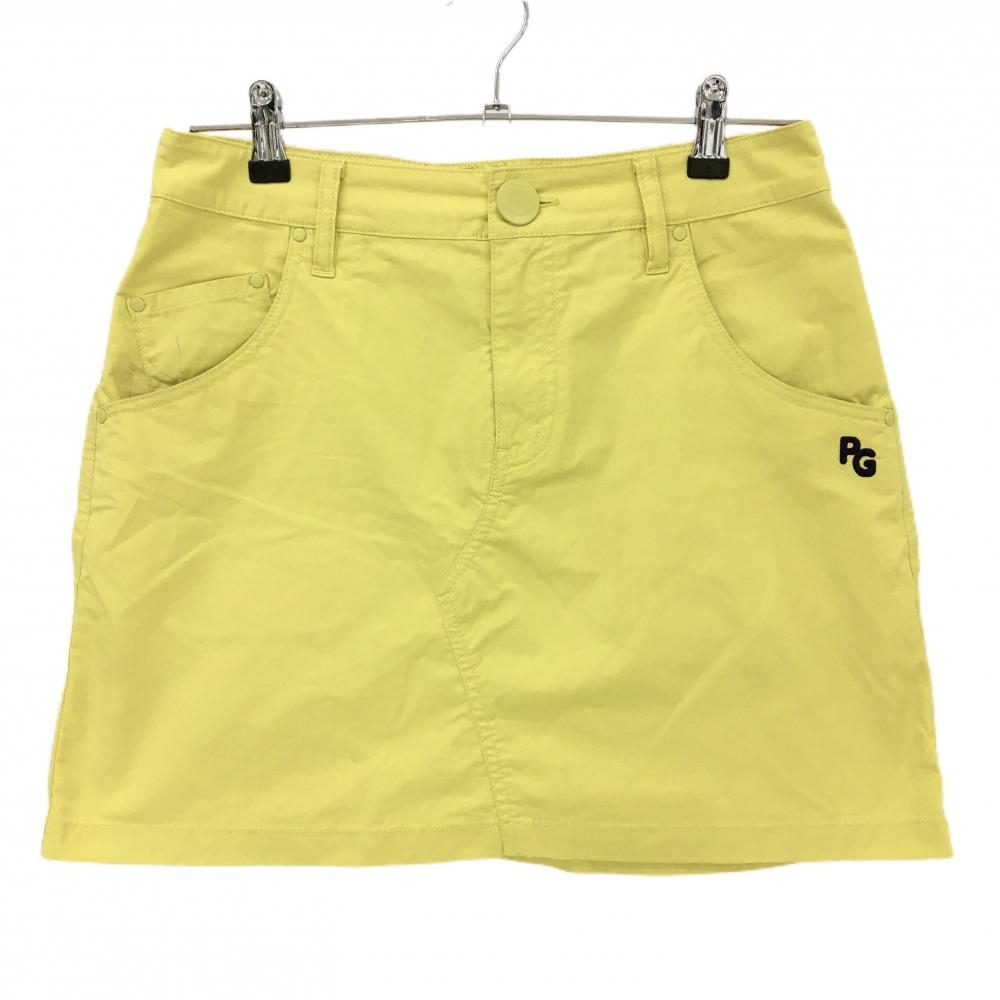 パーリーゲイツ スカート イエロー系 ニコちゃん スマイル レディース 1(M) ゴルフウェア PEARLY GATES