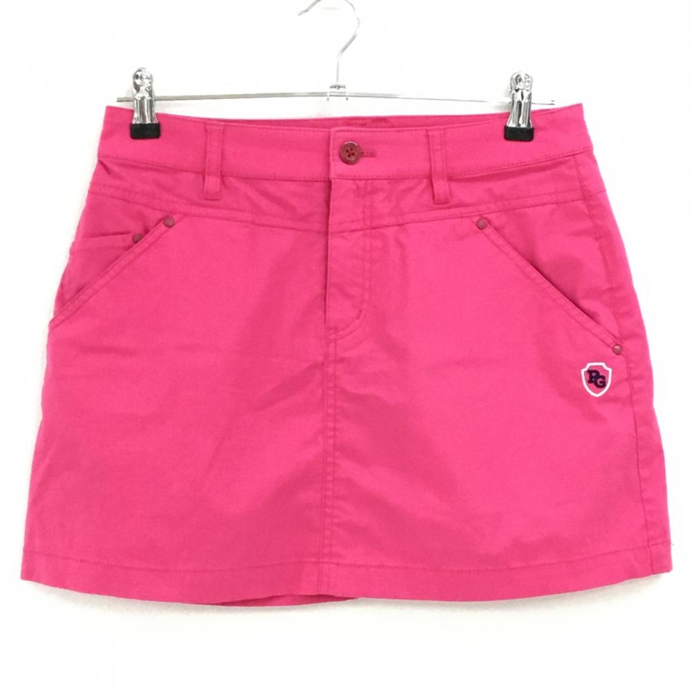 【美品】パーリーゲイツ スカート ピンク 細目チェック レディース 1(M) ゴルフウェア PEARLY GATES