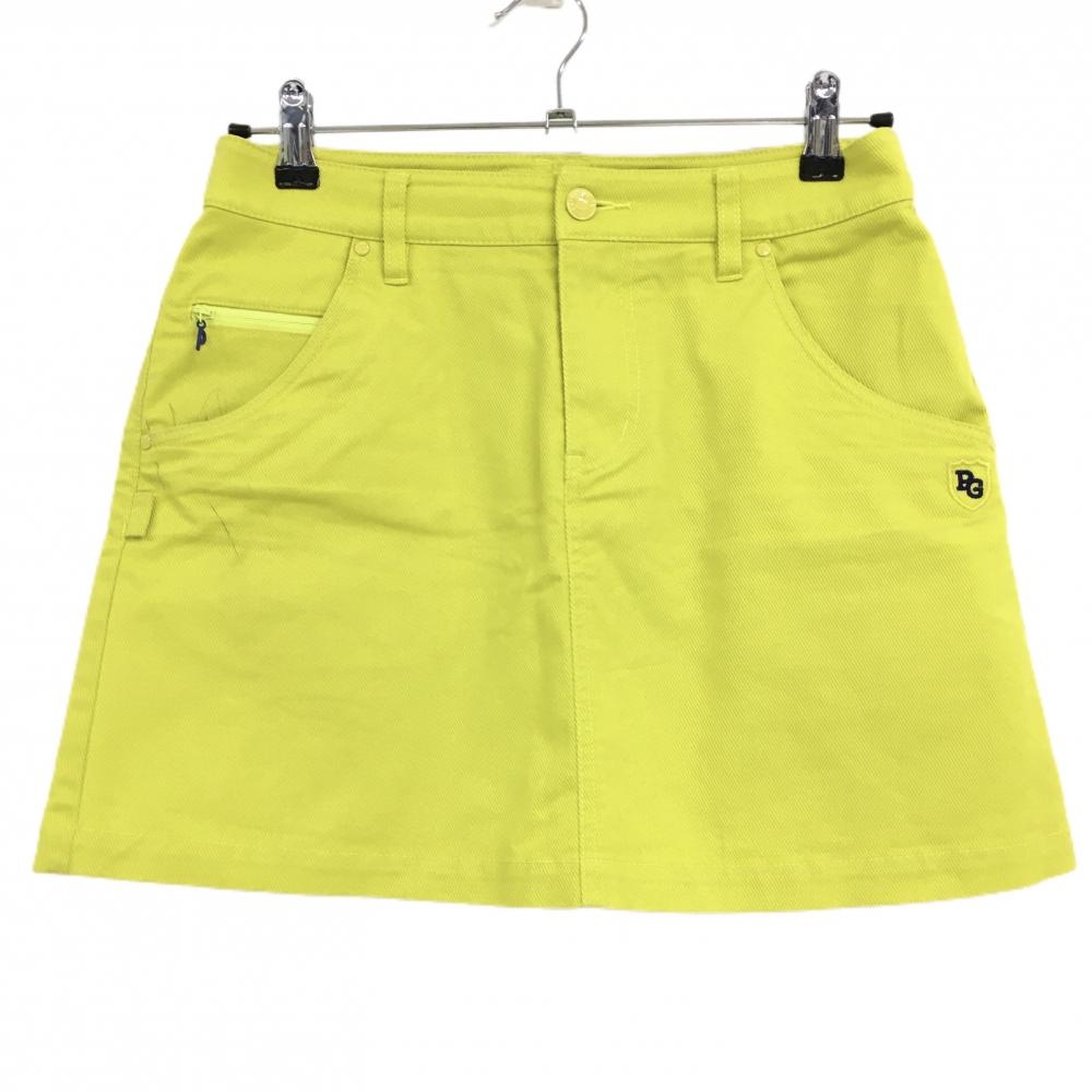 パーリーゲイツ スカート イエロー系 ロゴ刺しゅう レディース 1(M) ゴルフウェア PEARLY GATES