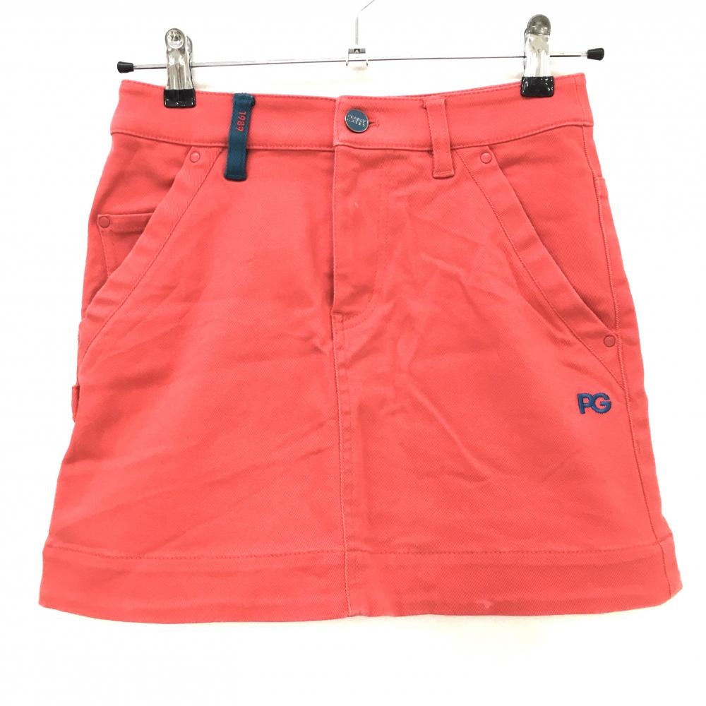パーリーゲイツ スカート レッド ロゴネイビー ストレッチ レディース 00(XS) ゴルフウェア PEARLY GATES