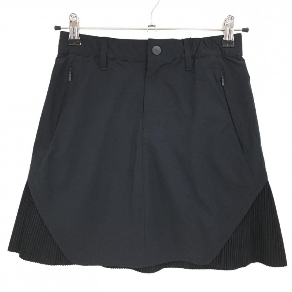 【新品】PGGパーリーゲイツ スカート ネイビー 後裾プリーツ ウエストゴム レディース 00(XS) ゴルフウェア PEARLY GATES