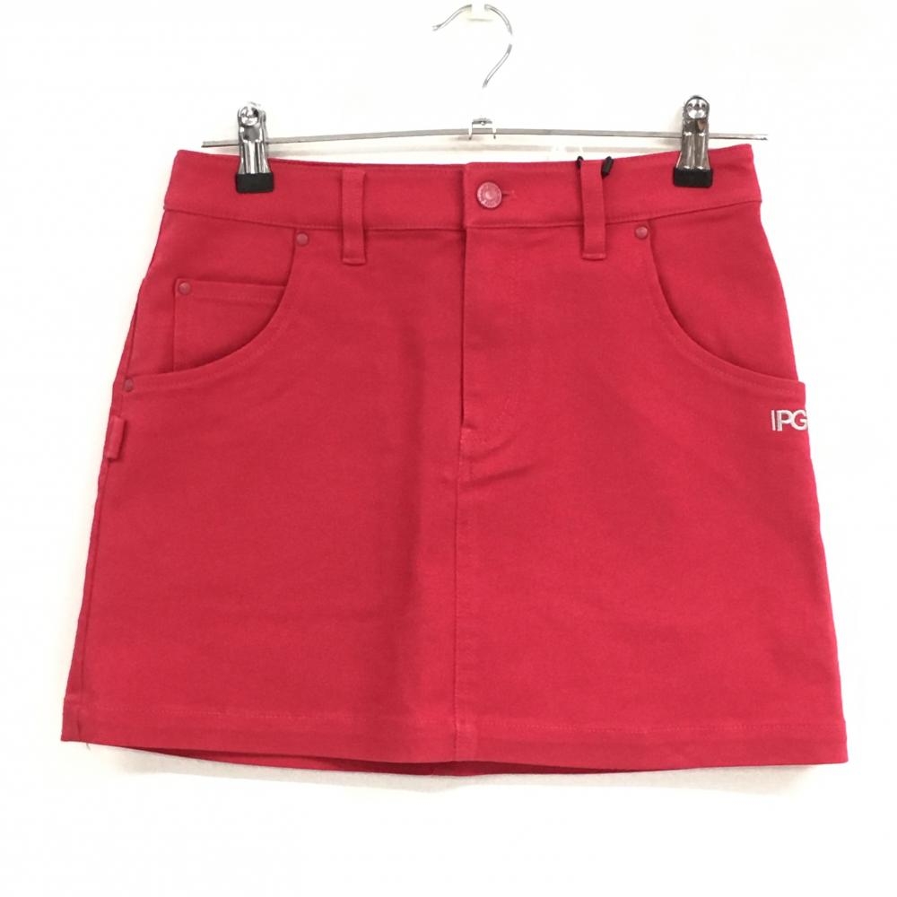 【新品】パーリーゲイツ スカート ピンクレッド ロゴ刺しゅう ストレッチ レディース 0(S) ゴルフウェア PEARLY GATES
