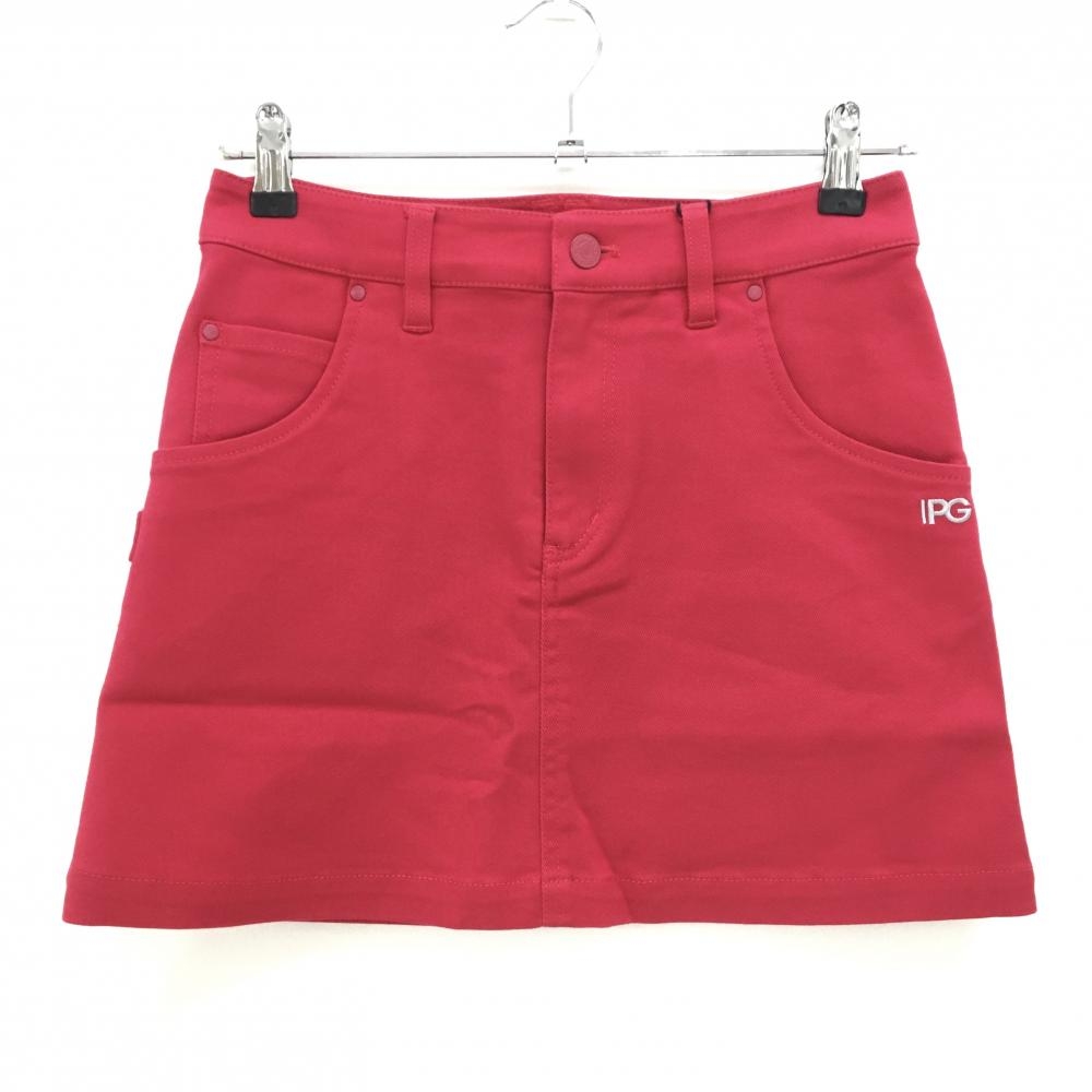 【新品】パーリーゲイツ スカート ピンクレッド ロゴ刺しゅう ストレッチ レディース 0(S) ゴルフウェア PEARLY GATES