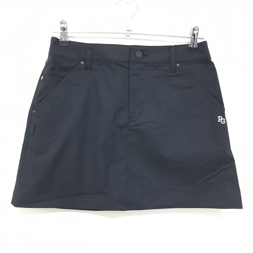【新品】パーリーゲイツ スカート ダークネイビー×白 ロゴ刺しゅう レディース 1(M) ゴルフウェア PEARLY GATES
