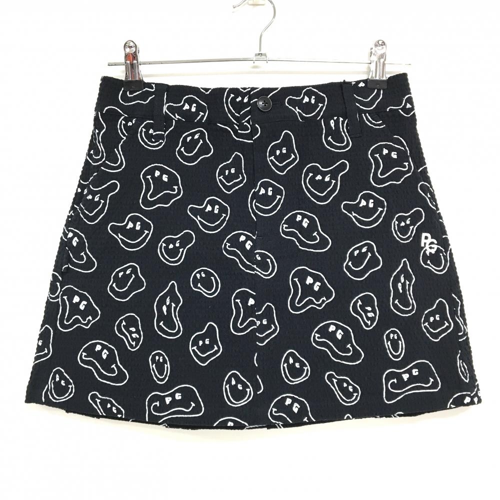 【新品】パーリーゲイツ スカート ネイビー×白 TOKE NIKO サッカー生地 レディース 0(S) ゴルフウェア PEARLY GATES