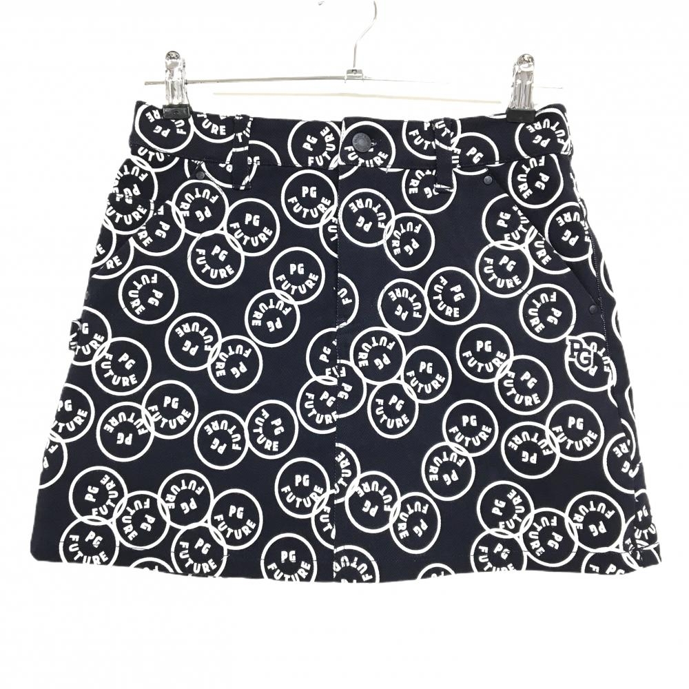 【新品】パーリーゲイツ スカート ダークネイビー×白 FUTUREニコ ストレッチ  レディース 0(S) ゴルフウェア PEARLY GATES