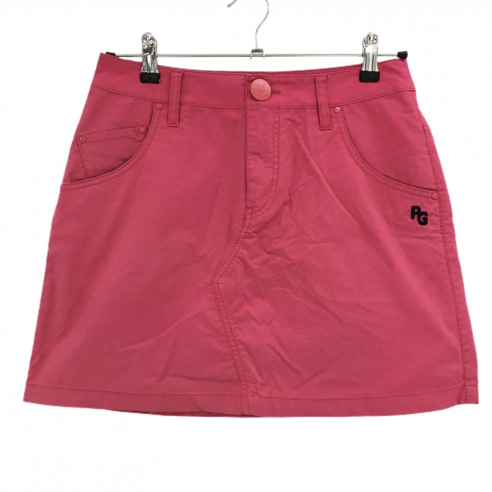 パーリーゲイツ スカート ピンクレッド ニコちゃん スマイル レディース 0(S) ゴルフウェア PEARLY GATES